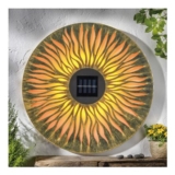 Mason & Jones Solar Powered Metal Sun Wall Art