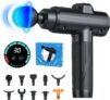 Massage Gun Deep Tissue, Portable Muscle Massage Device with 10 Massage Heads, 2026 Upgraded 30 Speeds Massager with LCD Touch Screen for Body Back Shoulder Muscle Relaxation