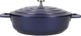 MasterClass Non-Stick Cast Aluminium Shallow Casserole Dish 28cm 2.5L Blue