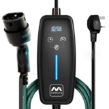 Masterplug EV Charging Cable for Electric and Hybrid Vehicles, 10 Metres, Mode 2, Delay Charging Function, 3 Pin