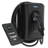 Masterplug Smart EV Home Wall Charger for Type 2 Electric and Plug-In Hybrid Vehicles with 5m Cable