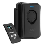 Masterplug Socketed Type 2 Smart EV Wall Charger Mode 3 Black 7.4kW Sold & shipped by LUCECO PLC – Free C&C