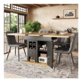 Matteo Extendable Dining Table – Grey, 4-6 Seater