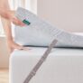 Mattress Topper Double Bed Thick, Mattress Topper Double Bed with Machine Washable Bamboo Fibre Cover