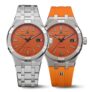 Maurice Lacroix Mens Watch 42mm Aikon Automatic Orange