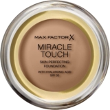 Max Factor Miracle Touch Foundation, New and Improved Formula, SPF 30 and Hyaluronic Acid, 83 Golden Tan