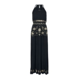 Maxi-Dress with Sun, Moon and Stars Print Maxi Dress Black by Gothicana by EMP