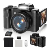 Maxmango 5K Digital Camera with Flip Screen, WiFi, Autofocus