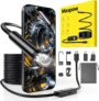 Maxpow Endoscope Inspection Camera IP67 Waterproof Endoscope, 1920HD Plug & Play for iPhone/Android, Borescope Inspection Camera with Snapshot & Video Record, For Engine & Plumbing 4.98M -Upgraded