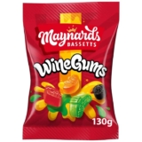 Maynards Bassetts Wine Gums Sweets, Fruity Chewy Candies, 130 g (Pack of 1)