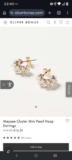 Mayzee Cluster Mini Pearl Hoop Earrings