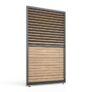 Maze – Eden Pergola Adjustable Wood Effect / Grey Louvre Panel – With Code