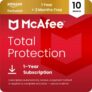 McAfee Total Protection 10-Devices 2026, Amazon Exclusive, 15-Month Subscription, Digital Download