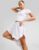 McKenzie French Terry Shorts in White/Pink, sizes XS – M (free C&C)