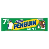 McVities Penguin Mint Biscuit Bar 7 x 24.6g, 172g (95p /85p on S&S)