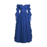 Medieval Gothic Vampire Costume for Adults Blue