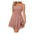 Meetjen Womens Spaghetti Straps Sequin Backless Prom Dress Pink XL