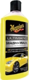 Meguiars G17716EU Ultimate Car Wash & Wax 473ml, Shampoo that leaves a deep, glossy, just-waxed shine