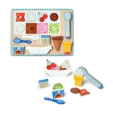 Melissa & Doug Ice Cream Wooden Magnetic Puzzle Play Set