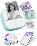 Memoking Mini Sticker Inkless Thermal Portable Pocket Printer T02 Green Kit