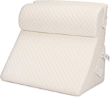 Memory Foam Leg Elevation Wedge Pillow with Adjustable Height & Cover
