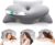 Memory Foam Pillow – Cervical Pillows for Neck and Shoulder, Ergonomic Neck Support Pillow with Washable Cooling Ice Silk Cover for Side Back Stomach Sleepers, Grey