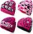 Meng Jiaran 4 Pcs Y2k Hip Hop Unisex Beanie Hat,Autumn Winter Novelty Knitted Hats,Y2k Accessories Outdoor Caps for Women Men Pink