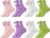 Meng Jiaran 8 Pairs Girls Crew Socks, Cute Heart Cotton Athletic Socks, Breathable Sports School Socks for Kids Girls, UK 1-3