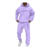 Mens 2-Piece Tracksuit Set Hoodie and Joggers Size L