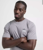 Mens Adidas Originals Contrast Logo T-Shirt, Grey, Size S. Free C&C
