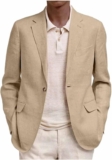 Mens Blazer Jacket Button Front Blazer Long Sleeve Coat Collar Solid Color Coat Smart Casual Jacket Formal Outerwear for Office Party Wedding Business Evening Autumn Winter