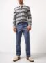 Mens Blue Straight Leg Chino Trousers 32L – Free C&C