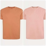 Mens Crew Neck Short Sleeve 100% Cotton T Shirt (2 Colours / Size XL) – Free Click & Collect