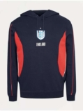 Mens England 3 Lions Navy Piped Side Panel Hoodie, Sizes S-4XL Free C&C