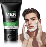 Mens Face Wash 3 en 1, Salicylic Acid Cleanser, Face Wash Men, Nettoyant Visage, Nettoyant Pores, Blackhead Cleanser, Mens Face Scrub,pour tous types de peau, 100 ml (Pack of 1)