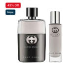 Mens Gucci Guilty Gift Set EDT Spray 50ml Travel Spray 15ml