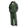 Mens Gym Joggers and Zip Hoodies Set Army Green XXL