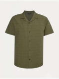 Mens Khaki / Cream Textured Short Sleeve Shirt Sizes S -5XL, 10% off George Rewards Free C&C