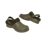 Mens Khaki Sherpa-Lined Garden Clogs – Water-Repellent