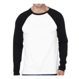 Mens Long-Sleeve Raglan Baseball T-Shirt, Two-Tone