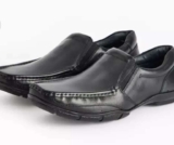 Mens Sole Comfort Black Leather Slip On Shoes. Free C&C