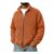 Mens Suede Bomber Jacket with Zip Pockets for Hiking Travel