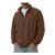 Mens Suede Lightweight Bomber Jacket with Zip Pockets