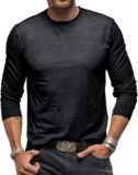 Mens T-Shirts Long Sleeve Casual Classic Tee Cotton Crew Neck Lightweight Fashion Casual Tshirts