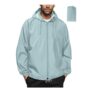 Mens Waterproof Lightweight Packable Outdoor Rain Jacket