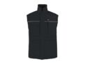 Mens Work Gilet in Navy / Grey – Water-repellent, wind-resistant work body warmer with fleece collar, YKK zip and reflective detailing