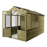 Mercia Wooden 10 X 6ft Traditional Apex Greenhouse Combi Shed