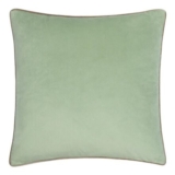 Meridian Velvet Cushion Cover, Eucalyptus/Navy, 55x55cm