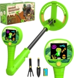 Metal Detector for Kids, Intuitive Color LCD Display, 17cm Glowing LED Coil, Kid-Safe Lightweight with Adjustable Handle & 10cm Precision Deepth, Perfect Educational Gift for Kids Ages 3-12