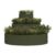 Metal Planter Steel/olive Green Steel 90 Cm Modular